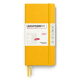 Leuchtturm1917 2027 Sunflower Hardcover Weekly Planner (90X190MM - Dotted) 400266