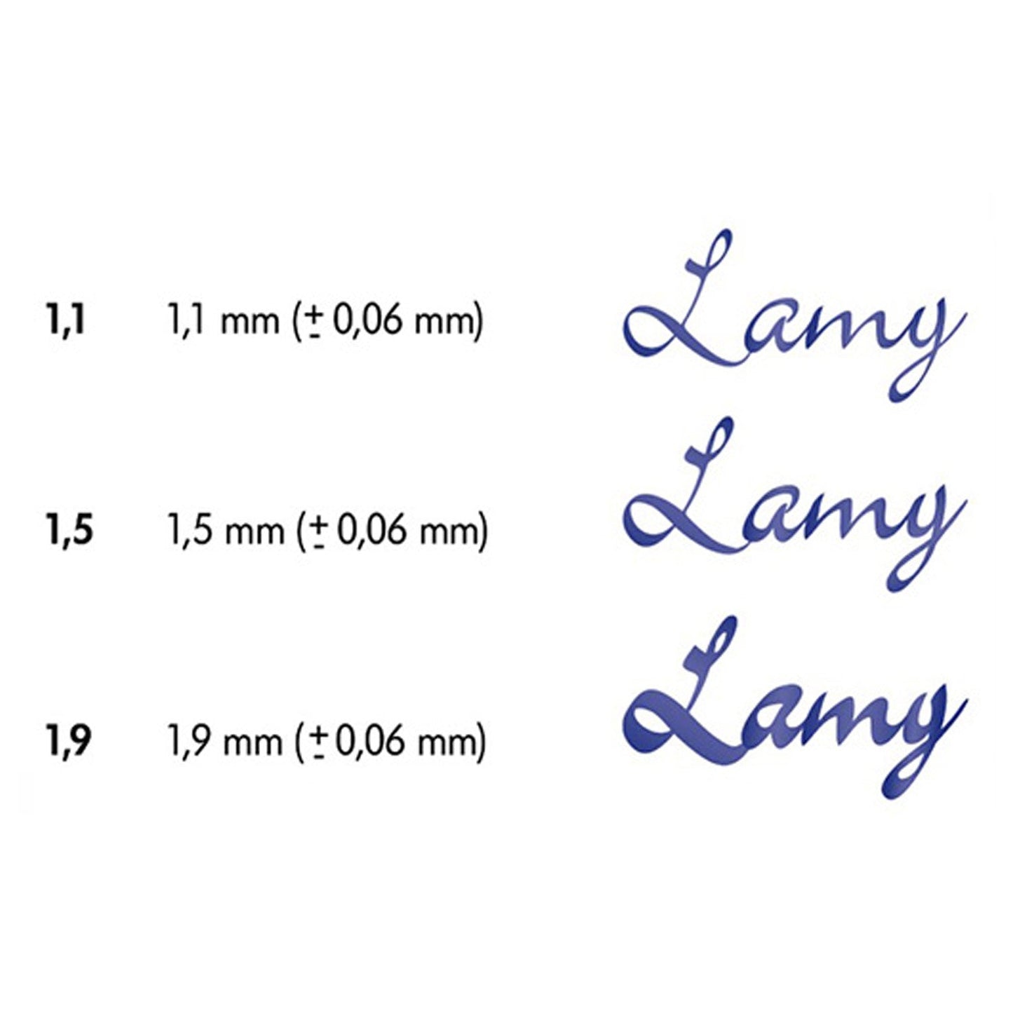 Lamy 011 Joy Black AL PVD Calligraphy Pen (1.1 MM) 4029990