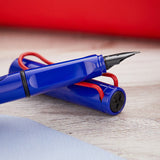 Lamy 014 Safari Blue/Red Fountain Pen (Special Edition)