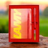 Lamy 022 AL Star Glossy Red Fountain Pen Set (Special Edition)