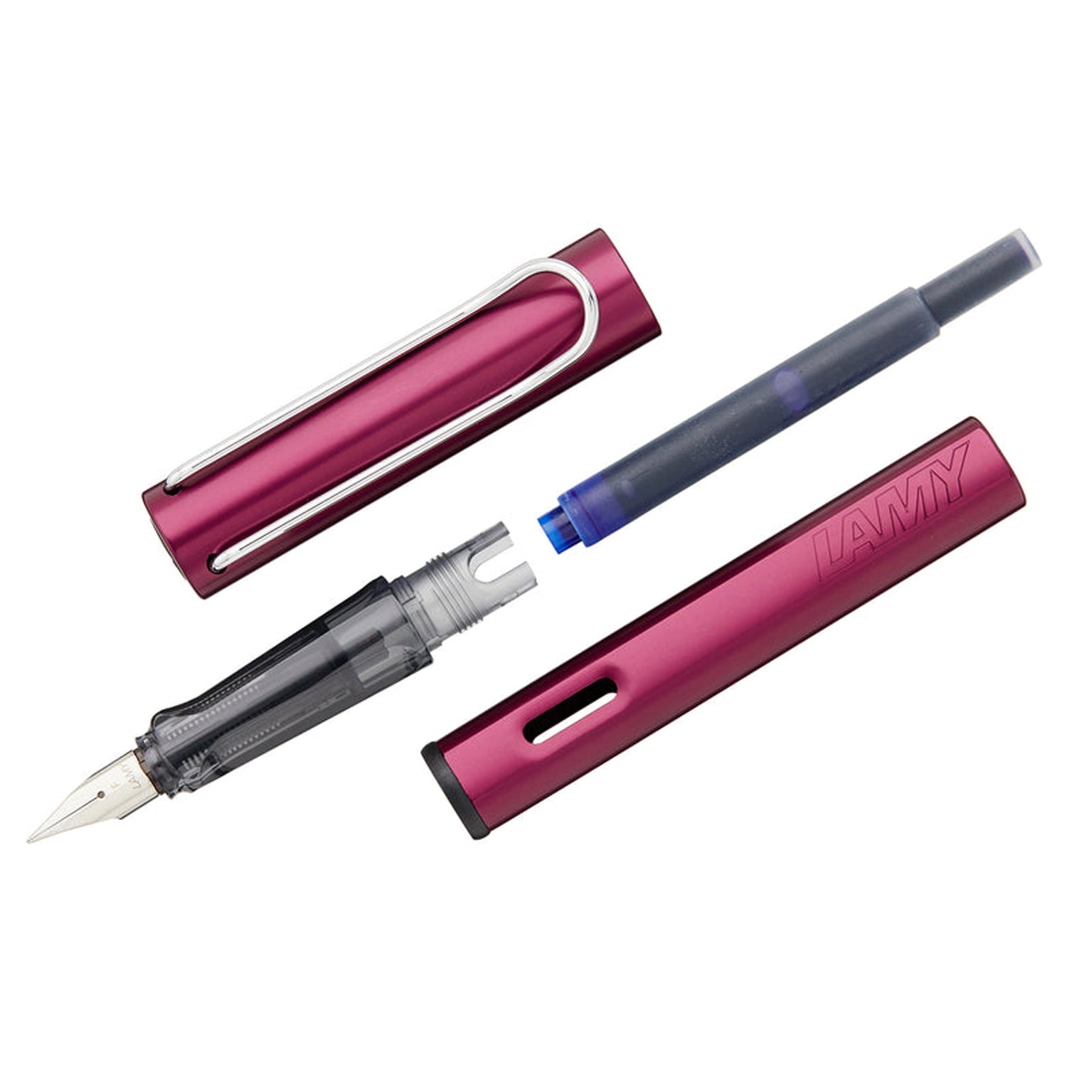Lamy 029 AL Star Black Purple CT Fountain Pen