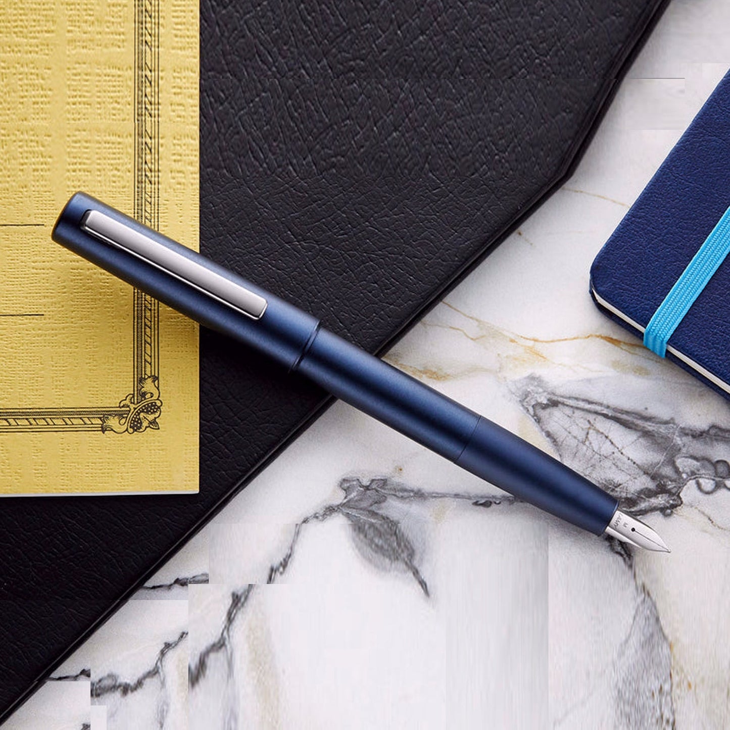 Lamy 077 Aion Deep dark Blue CT Fountain Pen