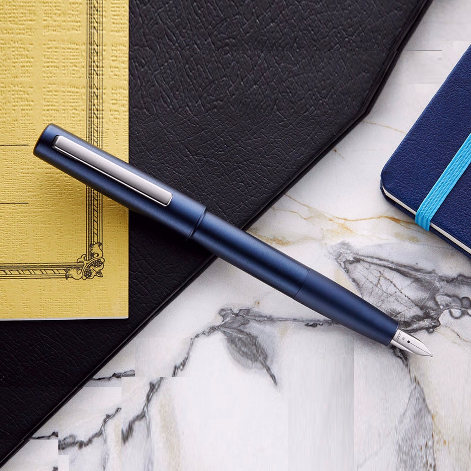 Lamy 077 Aion Deep dark Blue CT Fountain Pen