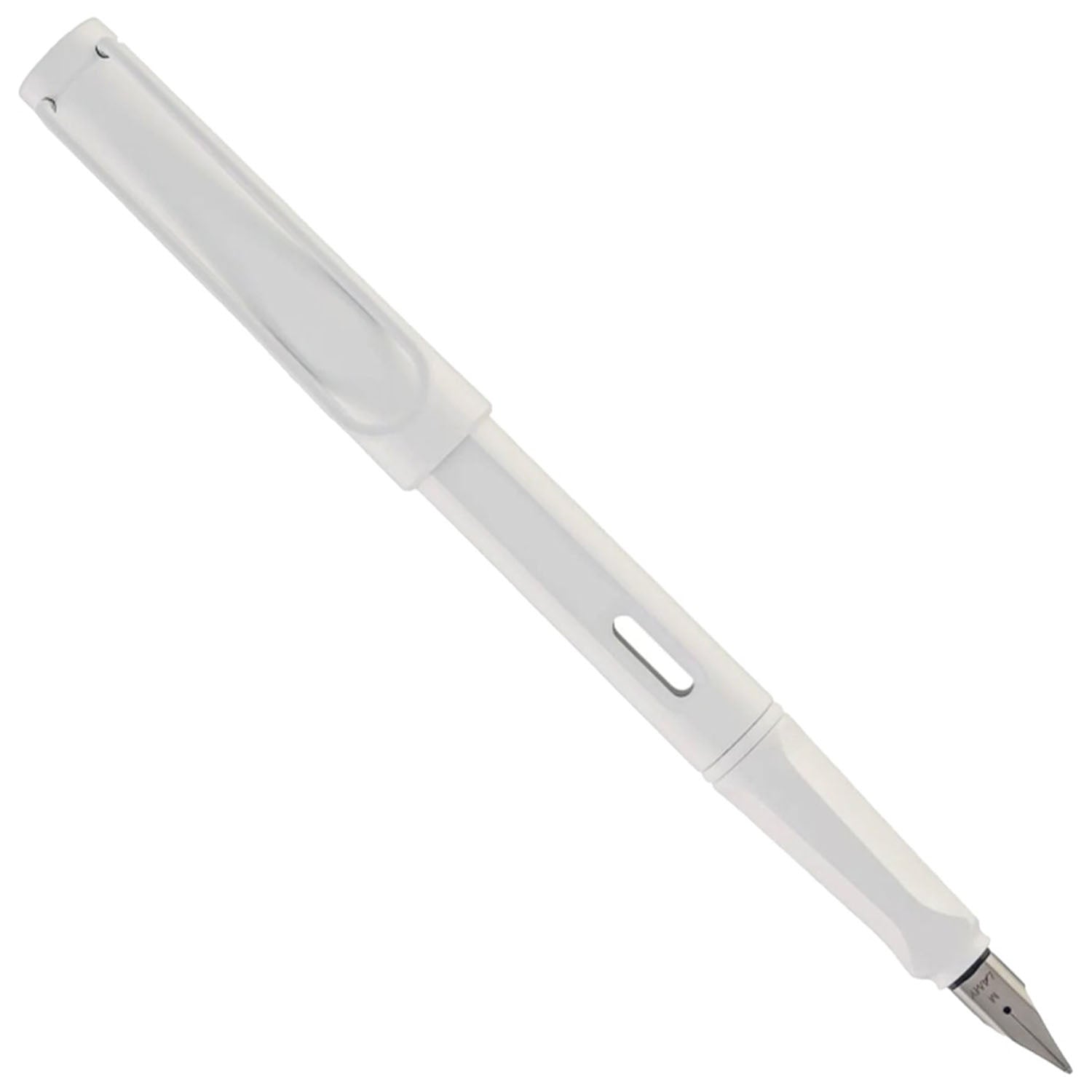 Lamy 0B1 Safari All White Multi Ring Set PVD Fountain Pen (Special Edition)