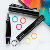 Lamy 0B2 Safari All Black Multi Ring Set PVD Fountain Pen (Special Edition)