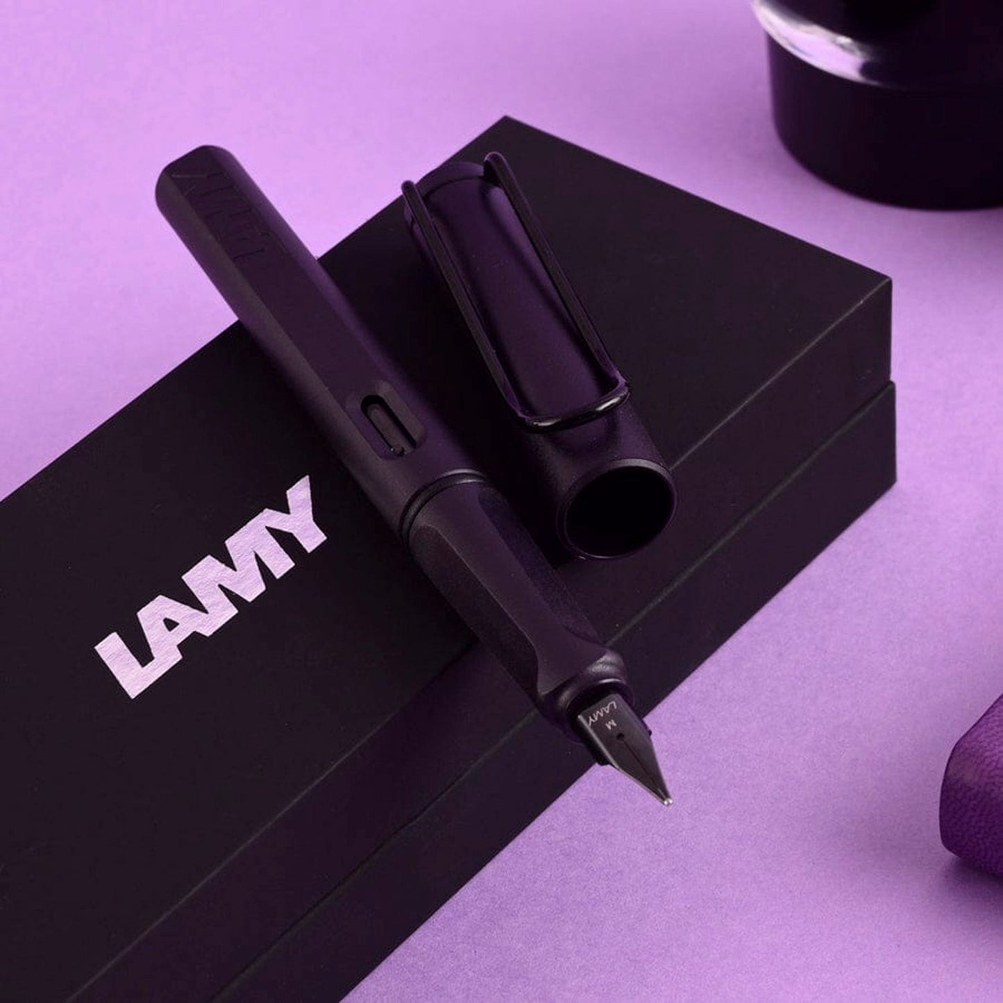 Lamy 0E2 Safari Steel Black Fountain Pen (Special Edition)
