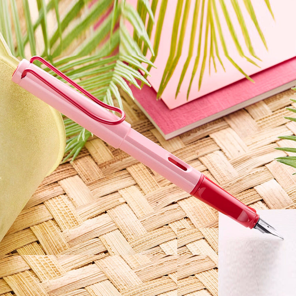 LAMY safari SUMME SPECIAL EDITION cherry blossom Füller 0E8 Federstärke M LAMY safari SUMME SPECIAL EDITION cherry blossom Füller 0E8 Federstärke M