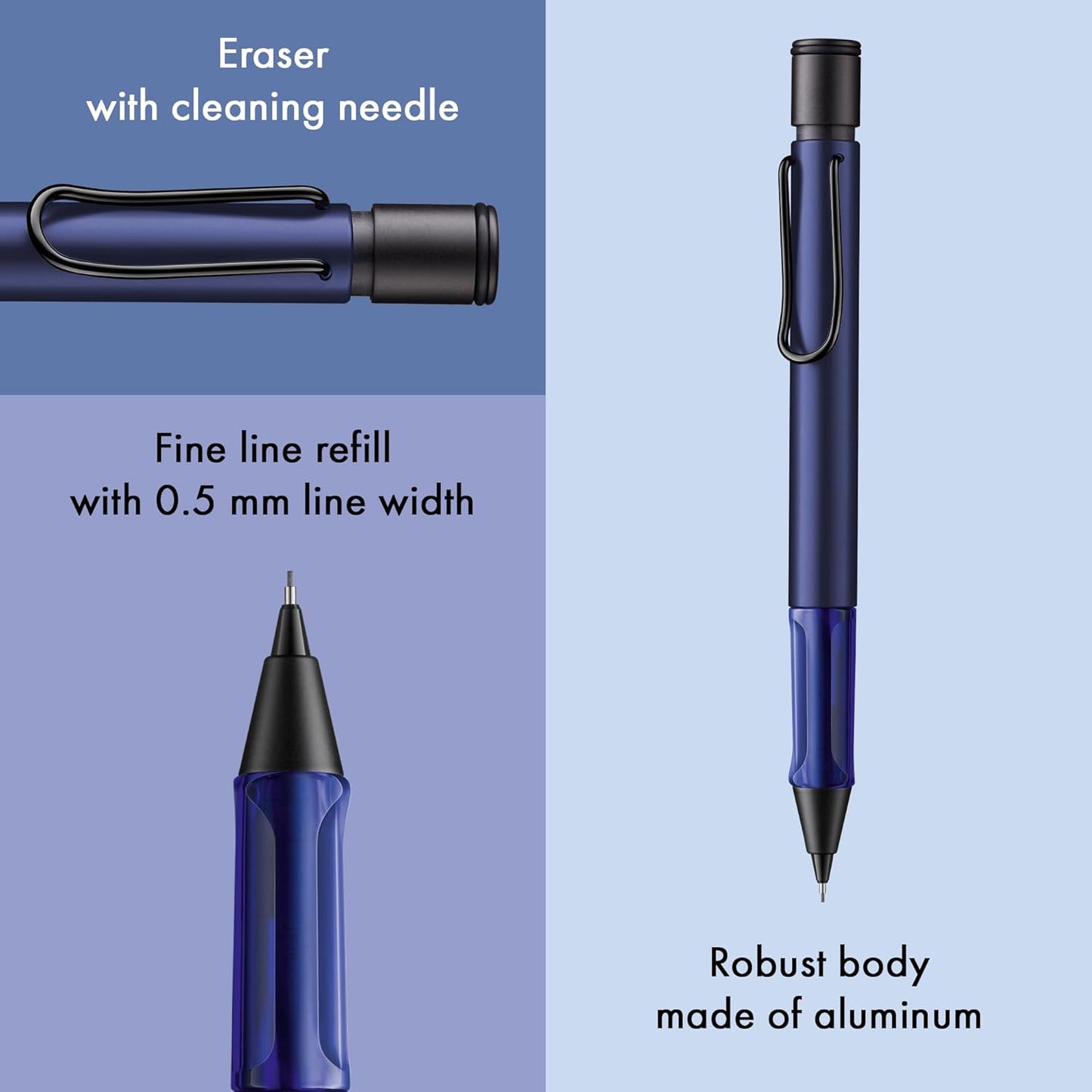 Lamy 1A7 AL Star Dark Dusk PVD Mechanical Pencil (0.5 MM) 4039851 (Special Edition)