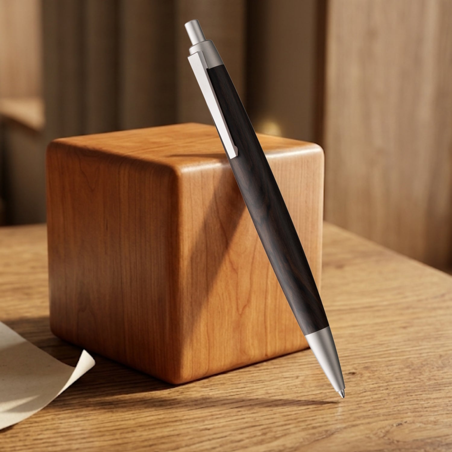 Lamy 203 2000 Black Wood CT Ballpoint Pen 4029642