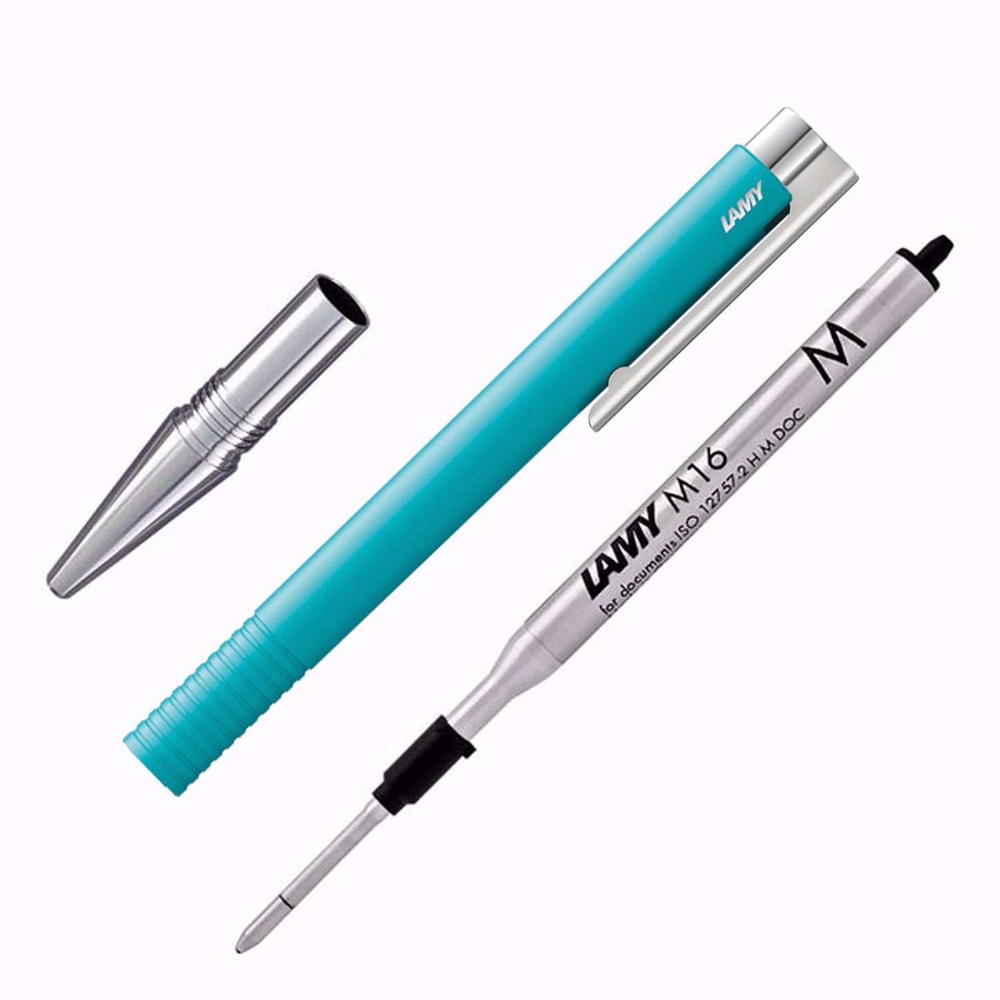 Lamy 204 Logo M+ Sea Matt CT Ballpoint Pen 4036426 (Special Edition)