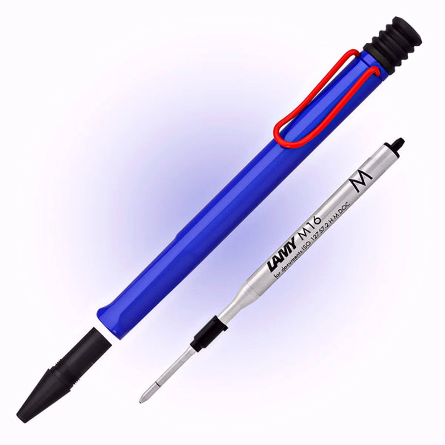 Lamy 214 Safari Blue/Red Ballpoint Pen 4037658 (Special Edition)