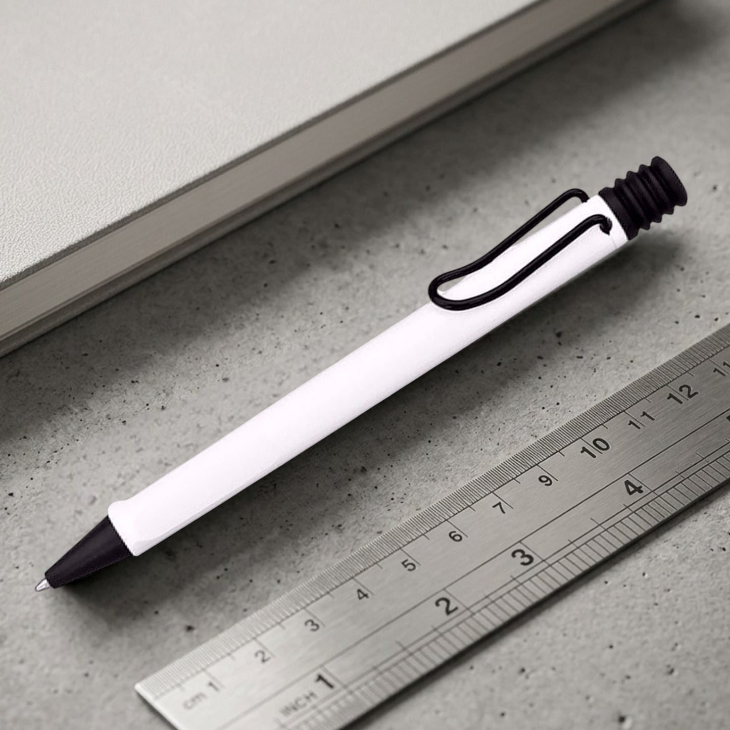 Lamy 219 Safari White/Black Ballpoint Pen 4037671 (Special Edition)