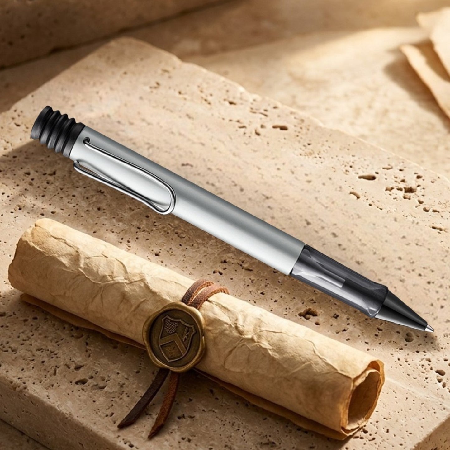 Lamy 225 AL Star WhiteSilver CT Ballpoint Pen 4036522