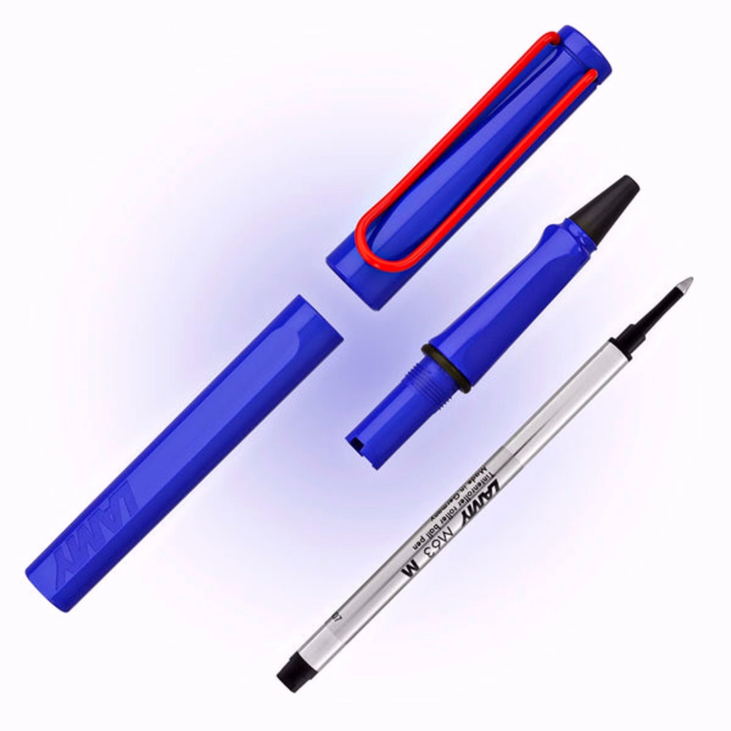 Lamy 314 Safari Blue/Red Roller Ball Pen 4037662 (Special Edition)