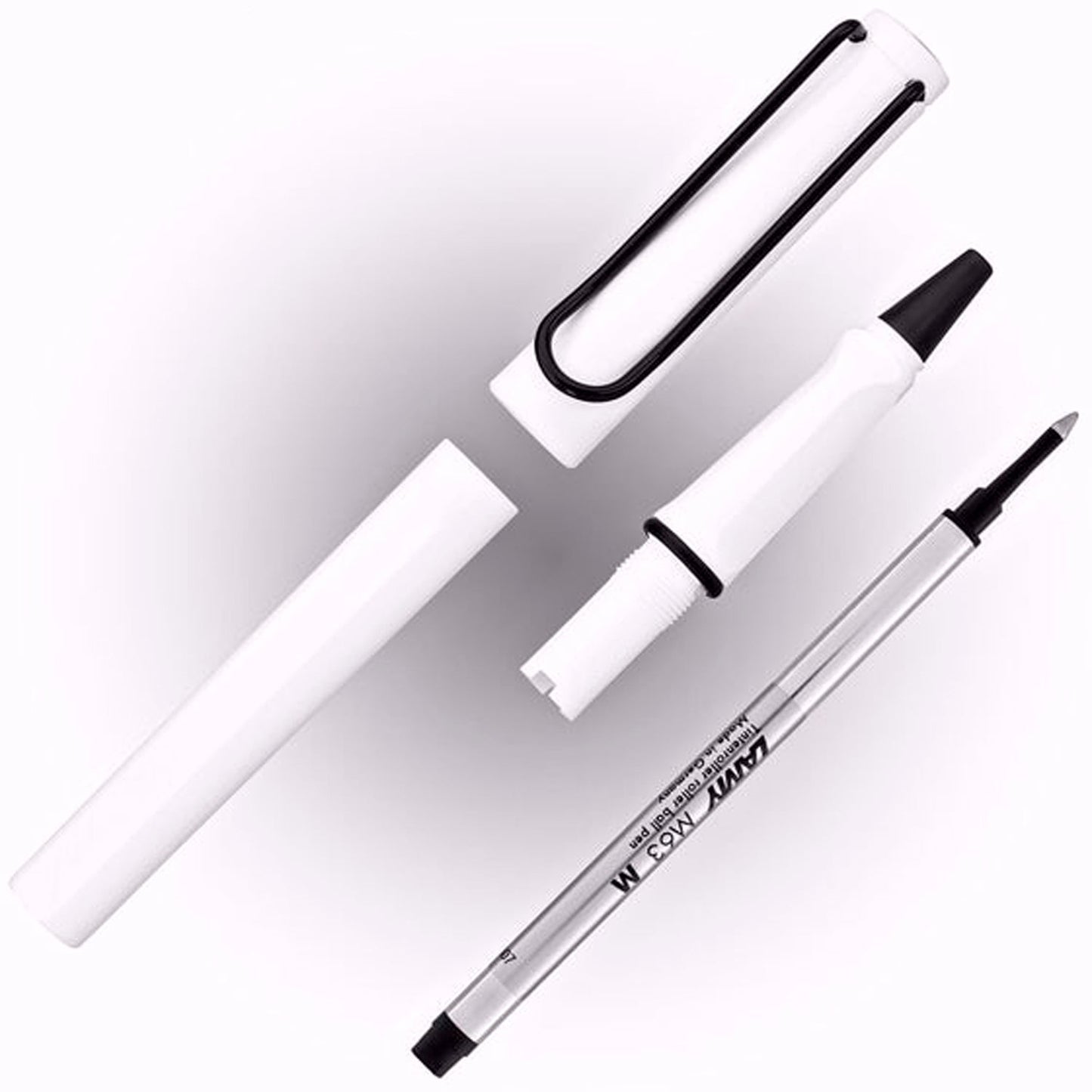 Lamy 319 Safari White/Black Roller Ball Pen 4037675 (Special Edition)