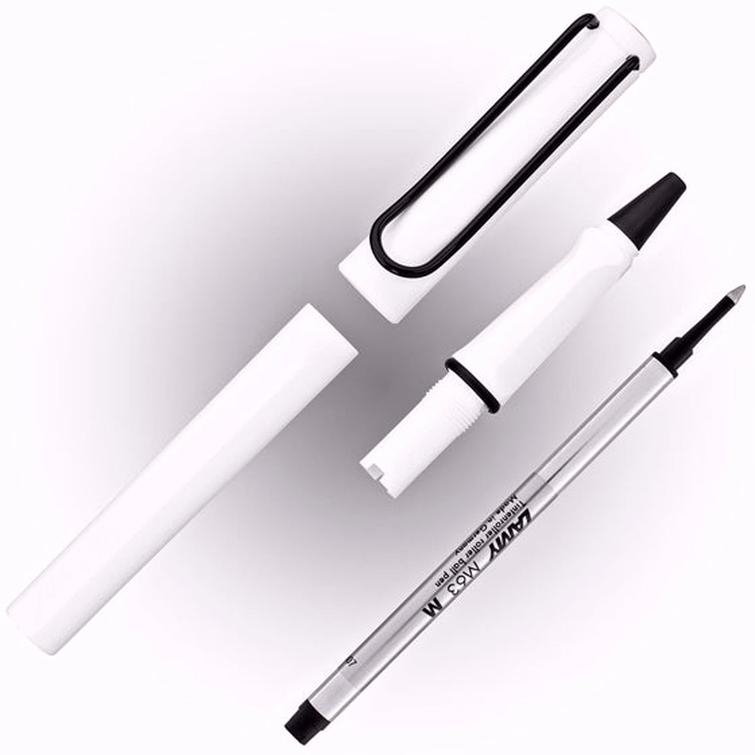 Lamy 319 Safari White/Black Roller Ball Pen 4037675 (Special Edition)