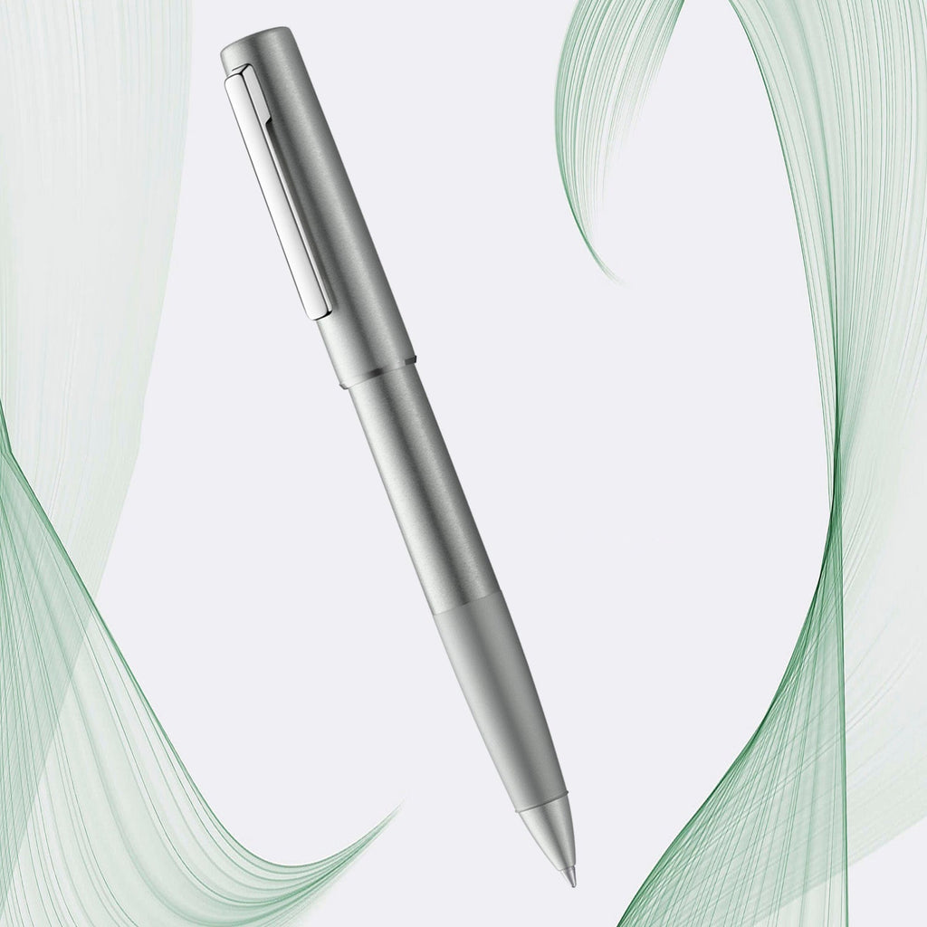 Lamy 377 Aion Olive Silver CT Roller Ball Pen 4031954