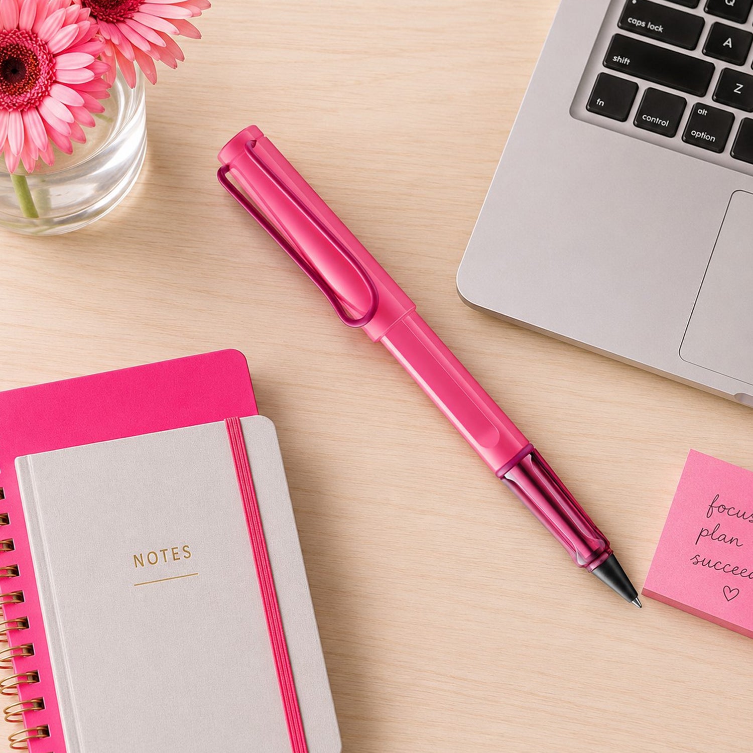Lamy 3C8 Safari Neon Pink PVD Roller Ball Pen 4041907 (Special Edition)