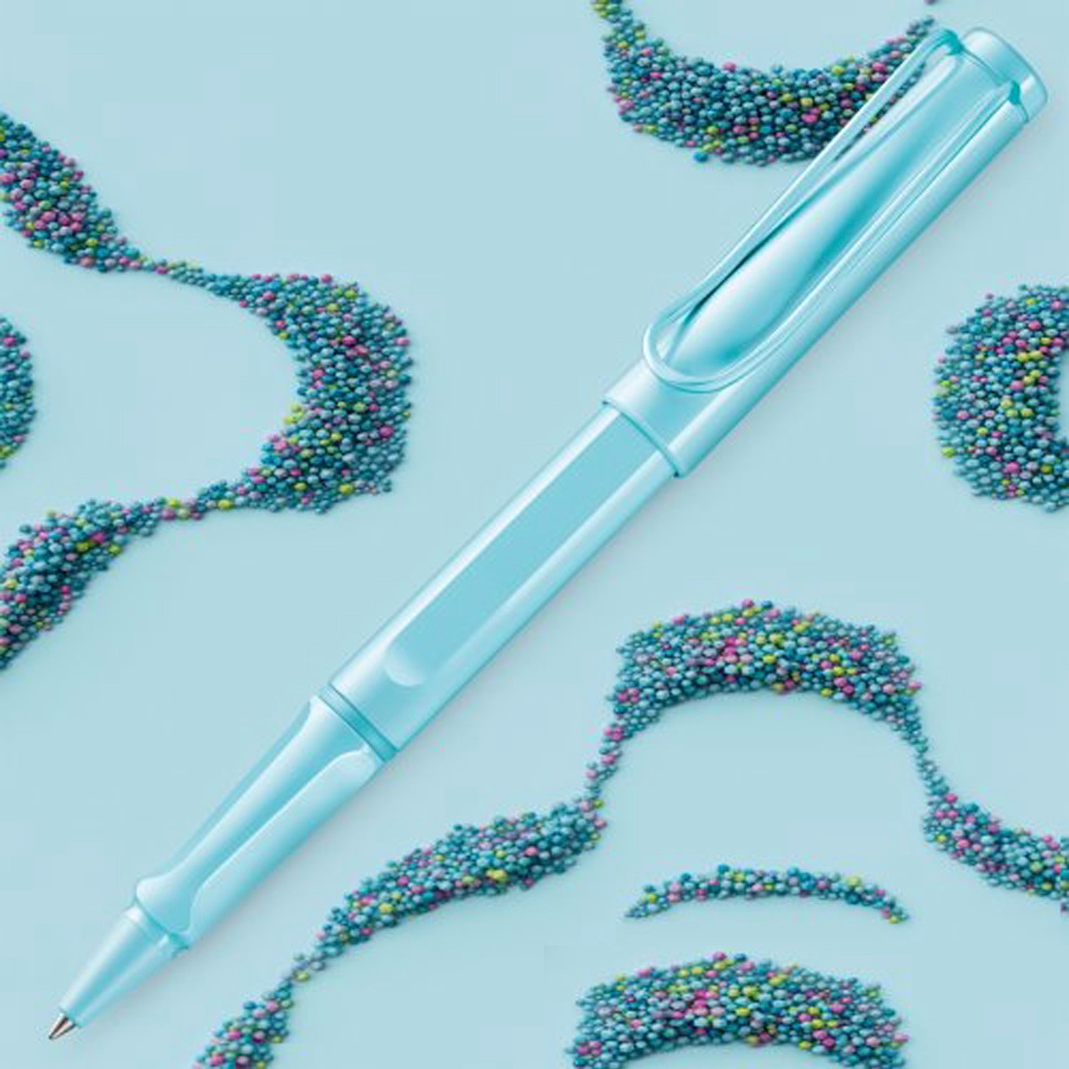 Lamy 3D1 Safari Aqua Sky Roller Ball Pen 4037202 (Special Edition)