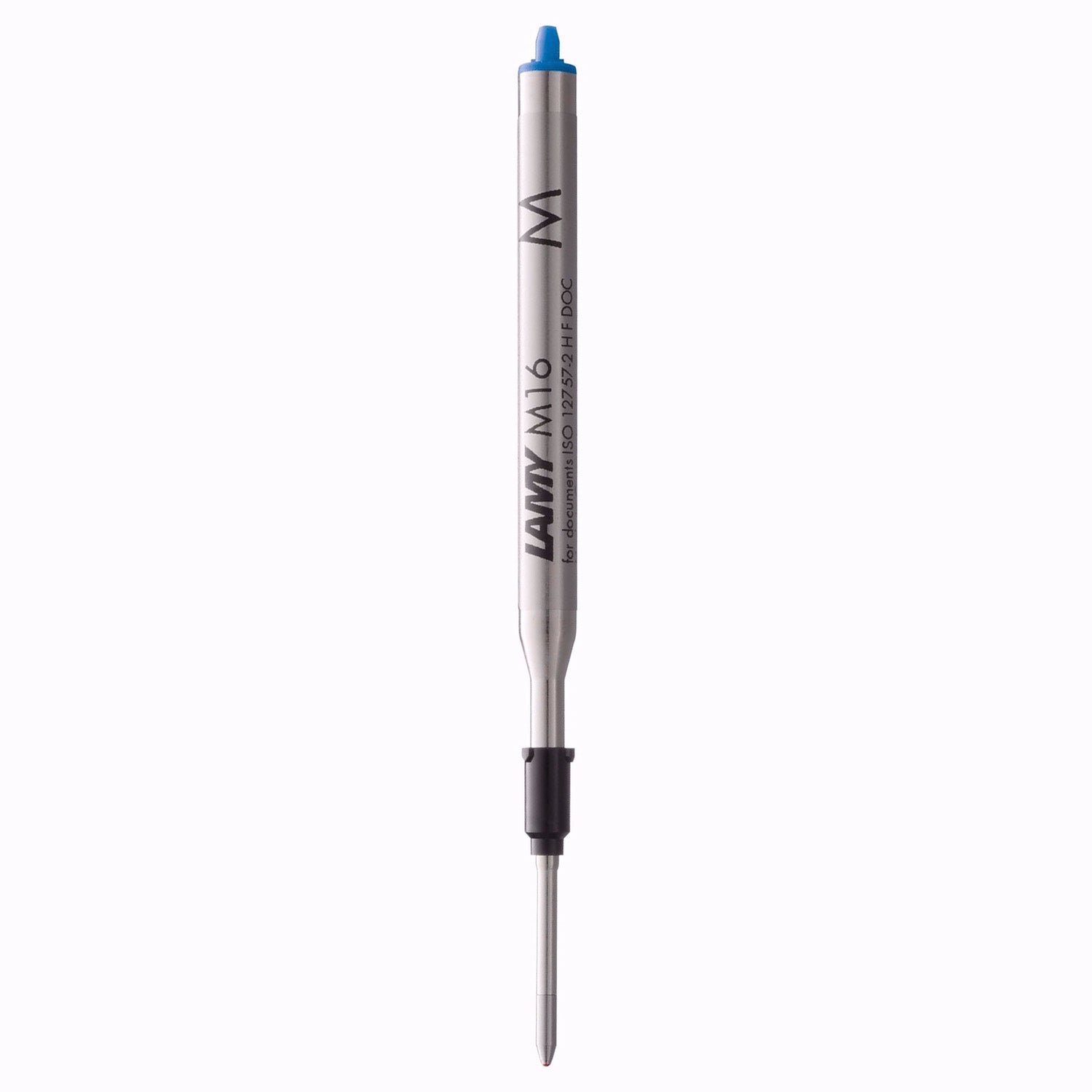 Lamy M16 Balpenvulling – Grote Metalen Inktpatroon – F (fijn) – 10 Stuks – Permanente Inkt – Blauw