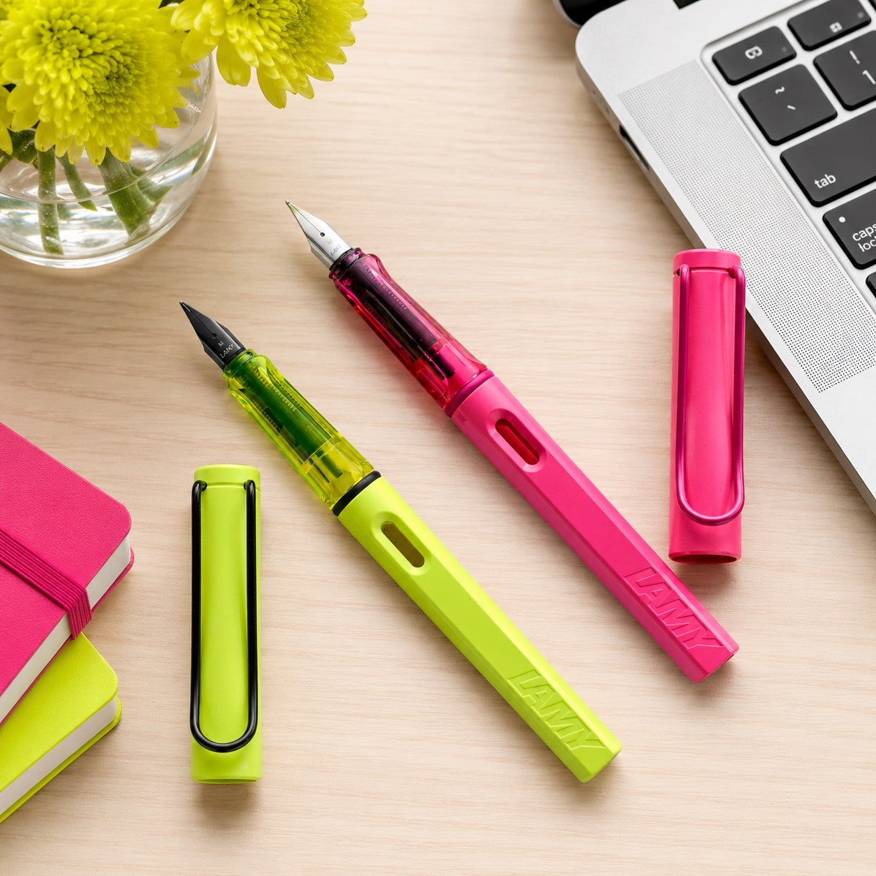 Lamy OC9 Safari Neon Pink PVD Fountain Pen (Special Edition)
