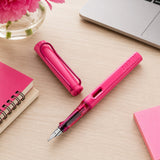 Lamy OC9 Safari Neon Pink PVD Fountain Pen (Special Edition)
