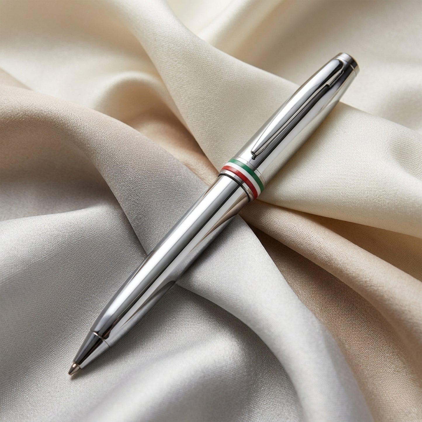 Monteverde Aldo Domani Italia Mirror Chrome CT Ballpoint Pen MV59727