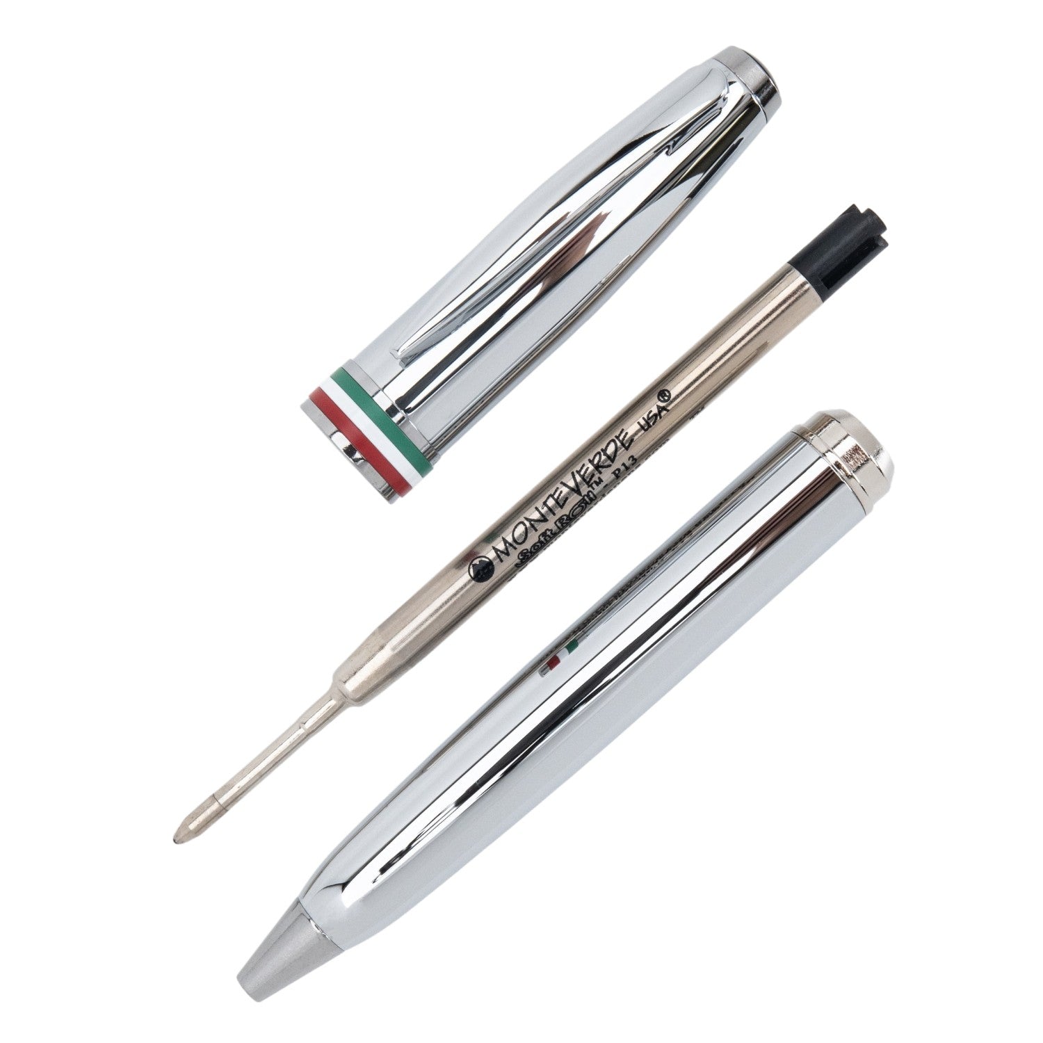 Monteverde Aldo Domani Italia Mirror Chrome CT Ballpoint Pen MV59727