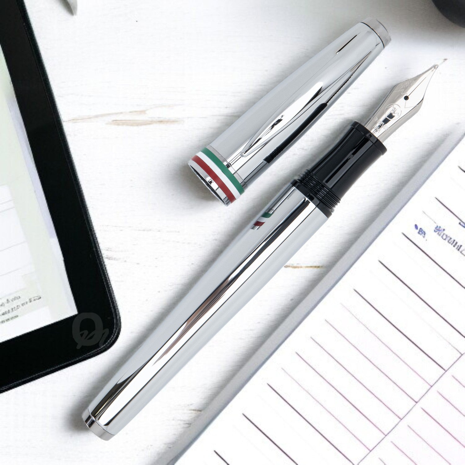 Monteverde Aldo Domani Italia Mirror Chrome CT Fountain Pen