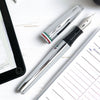 Monteverde Aldo Domani Italia Mirror Chrome CT Fountain Pen