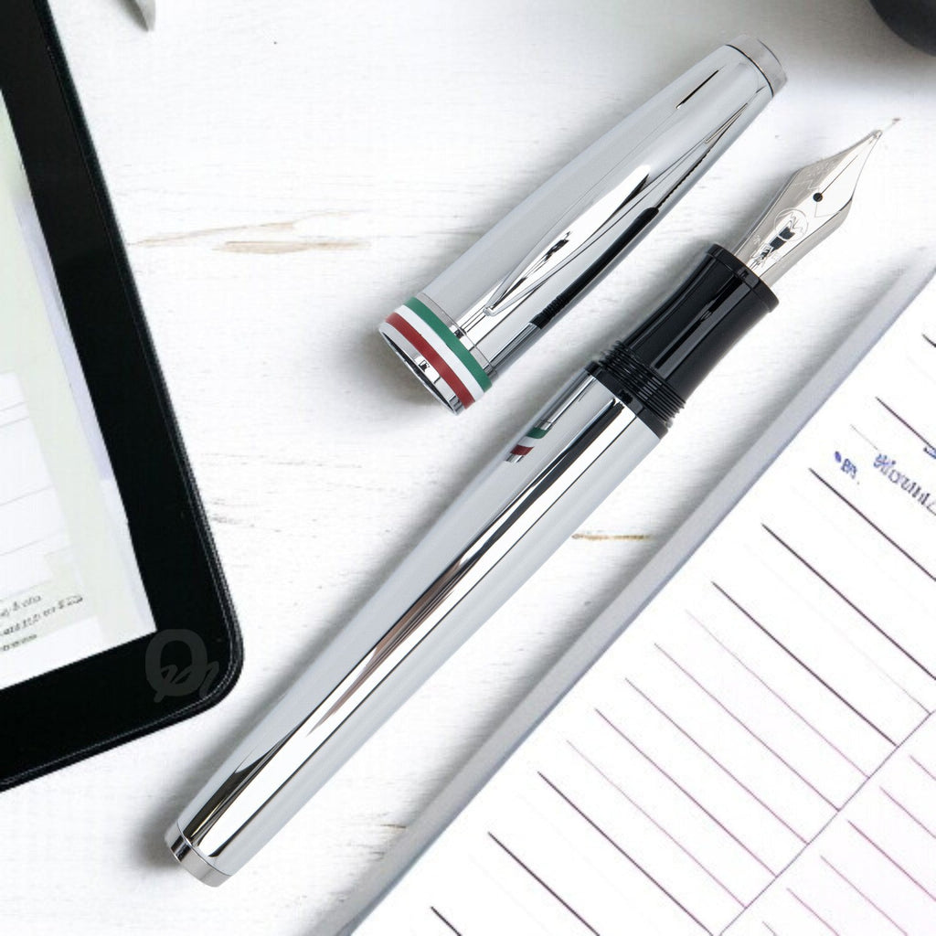 Monteverde Aldo Domani Italia Mirror Chrome CT Fountain Pen