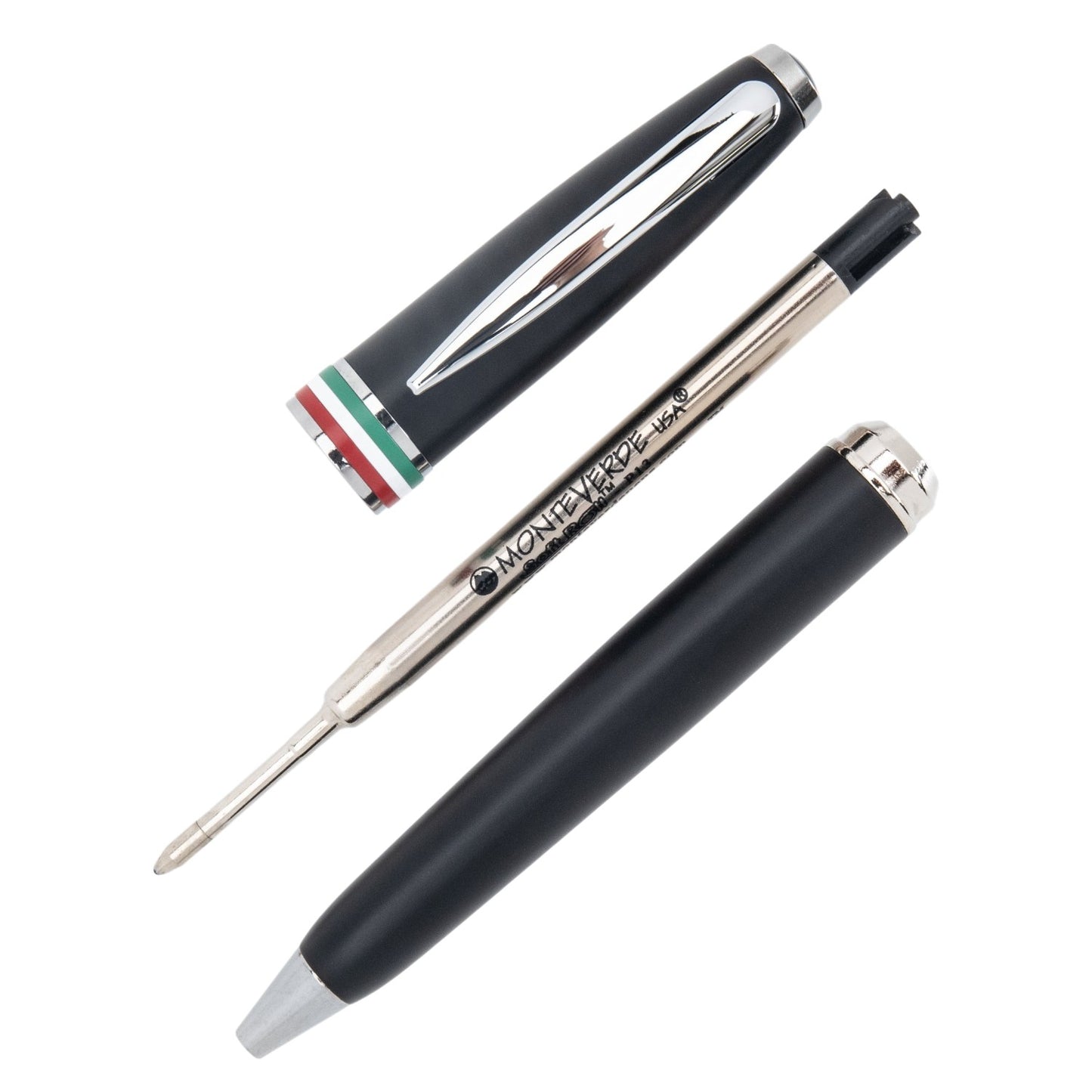 Monteverde Aldo Domani Italia Matte Black CT Ballpoint Pen MV59717