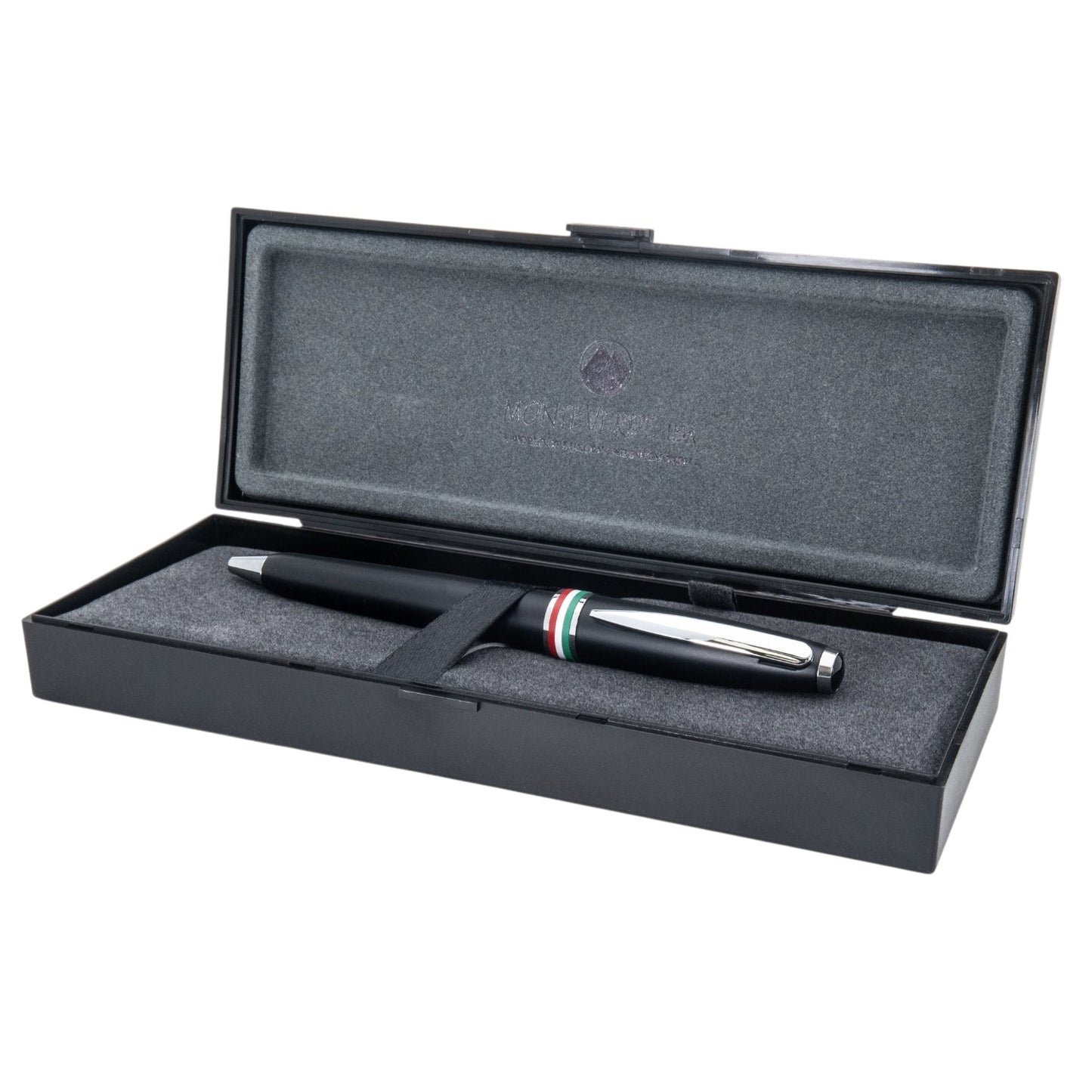 Monteverde Aldo Domani Italia Matte Black CT Ballpoint Pen MV59717