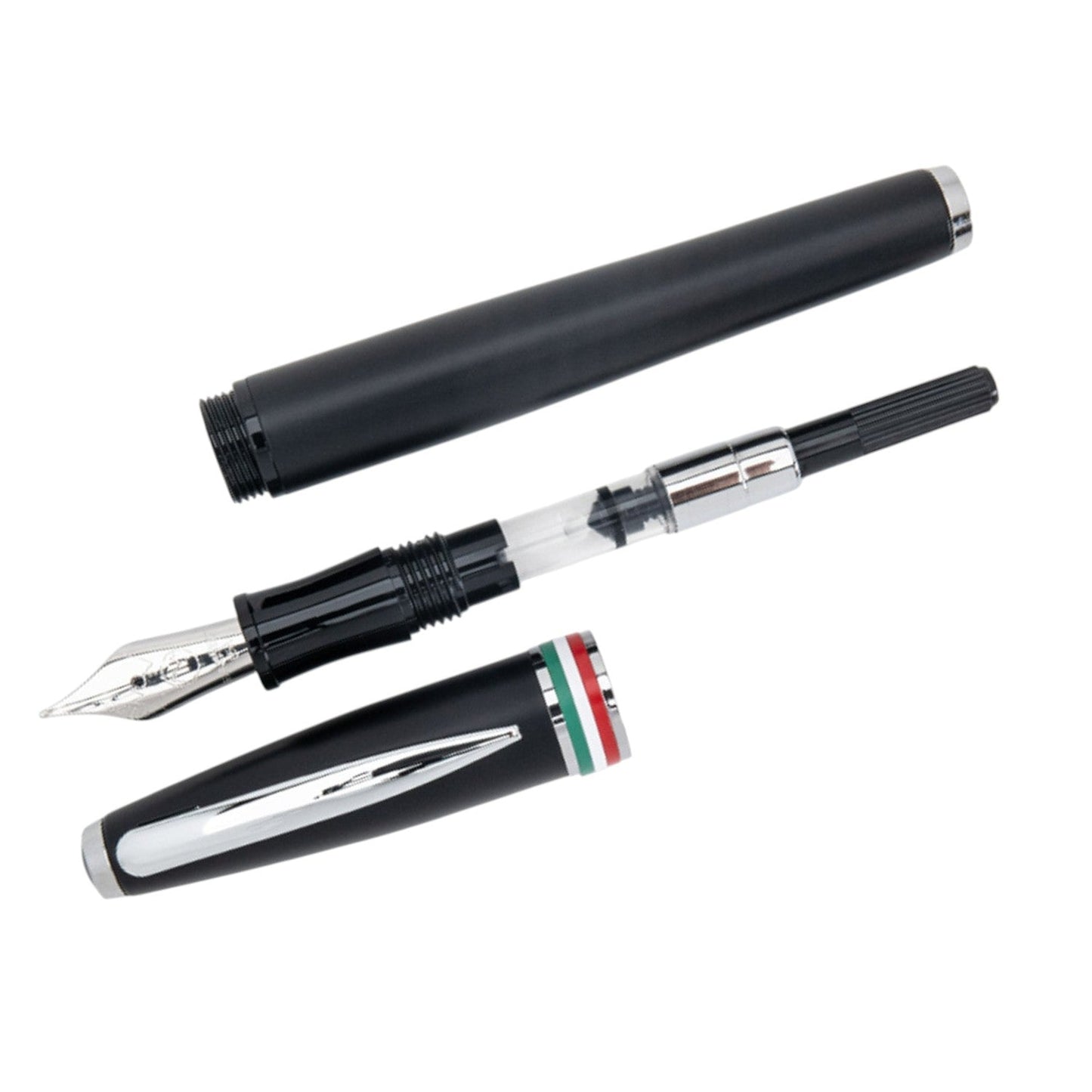 Monteverde Aldo Domani Italia Matte Black CT Fountain Pen