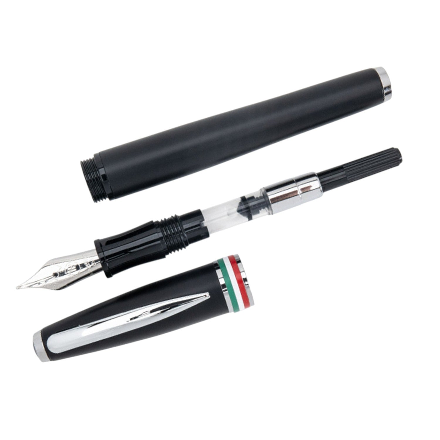 Monteverde Aldo Domani Italia Matte Black CT Fountain Pen