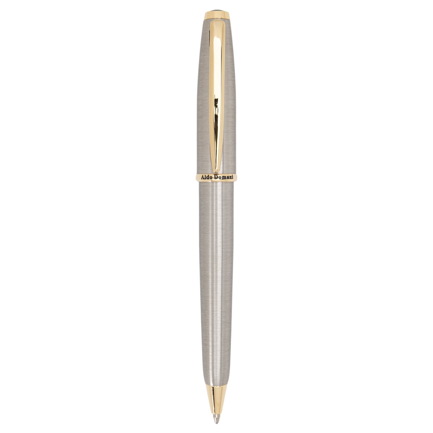 Monteverde Aldo Domani Brushed Steel GT Ballpoint Pen MV59675