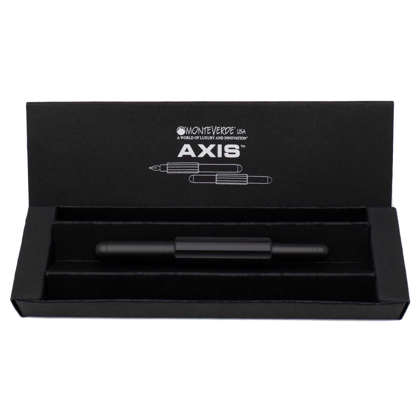 Monteverde Axis Matte Black Fountain Pen