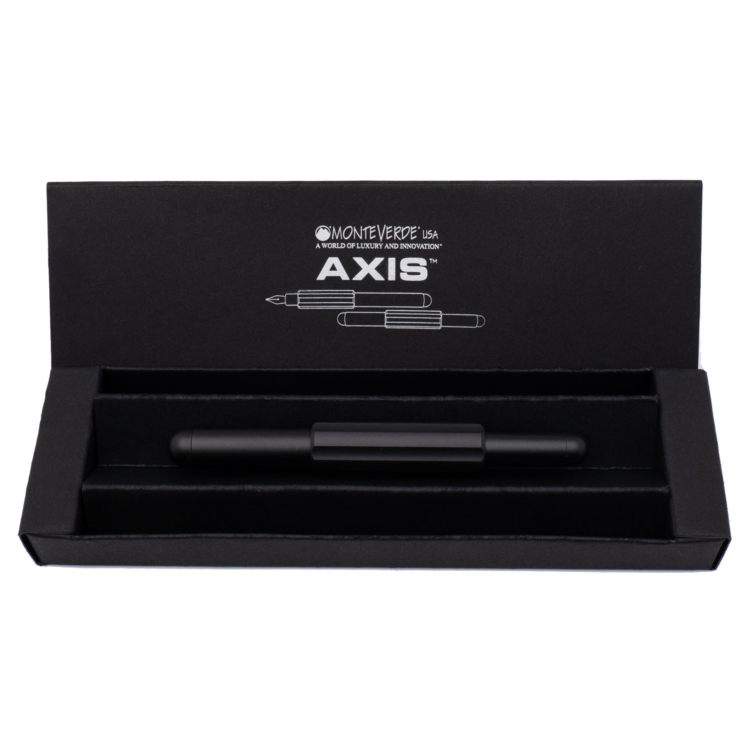Monteverde Axis Matte Black Fountain Pen