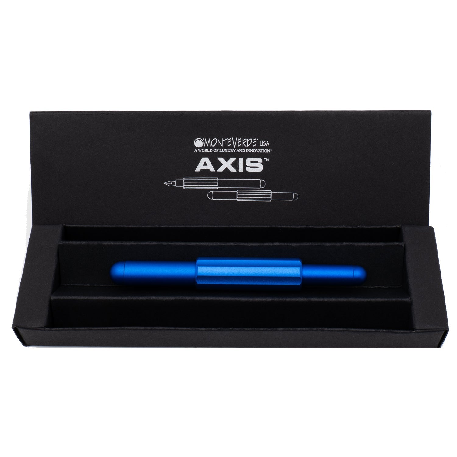 Monteverde Axis Matte Blue Fountain Pen