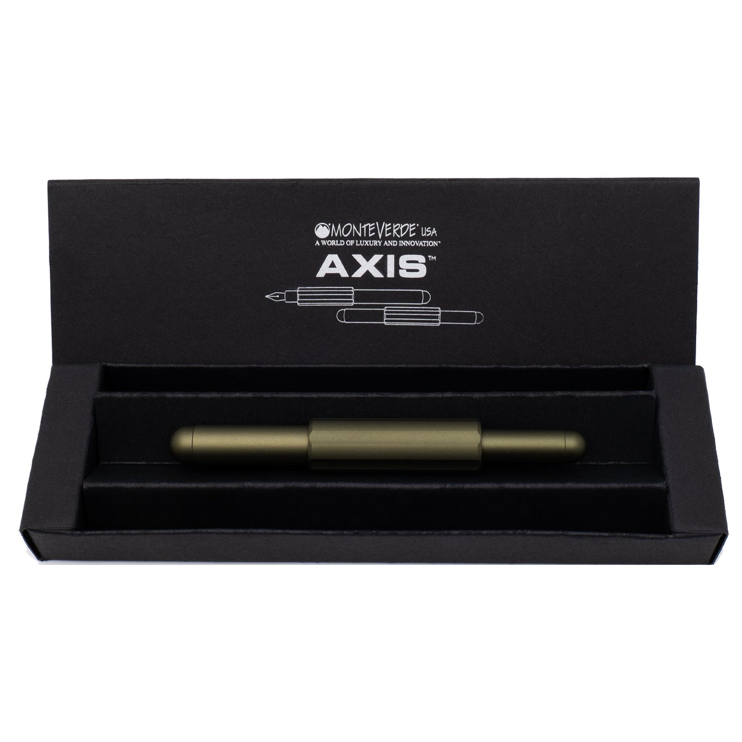 Monteverde Axis Matte Olive Fountain Pen