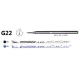 Monteverde Ceramic Roller Ball Pen Refill (Black - Pack of 2)