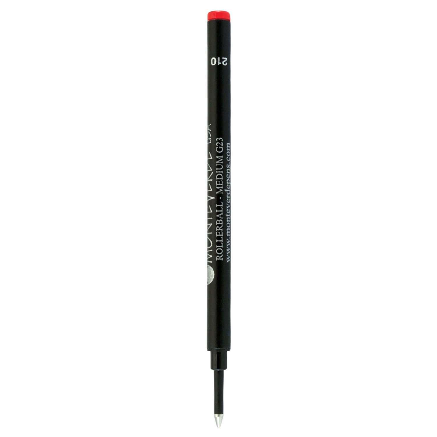 Monteverde Ceramic Roller Ball Pen Refill (Red - Pack of 2)