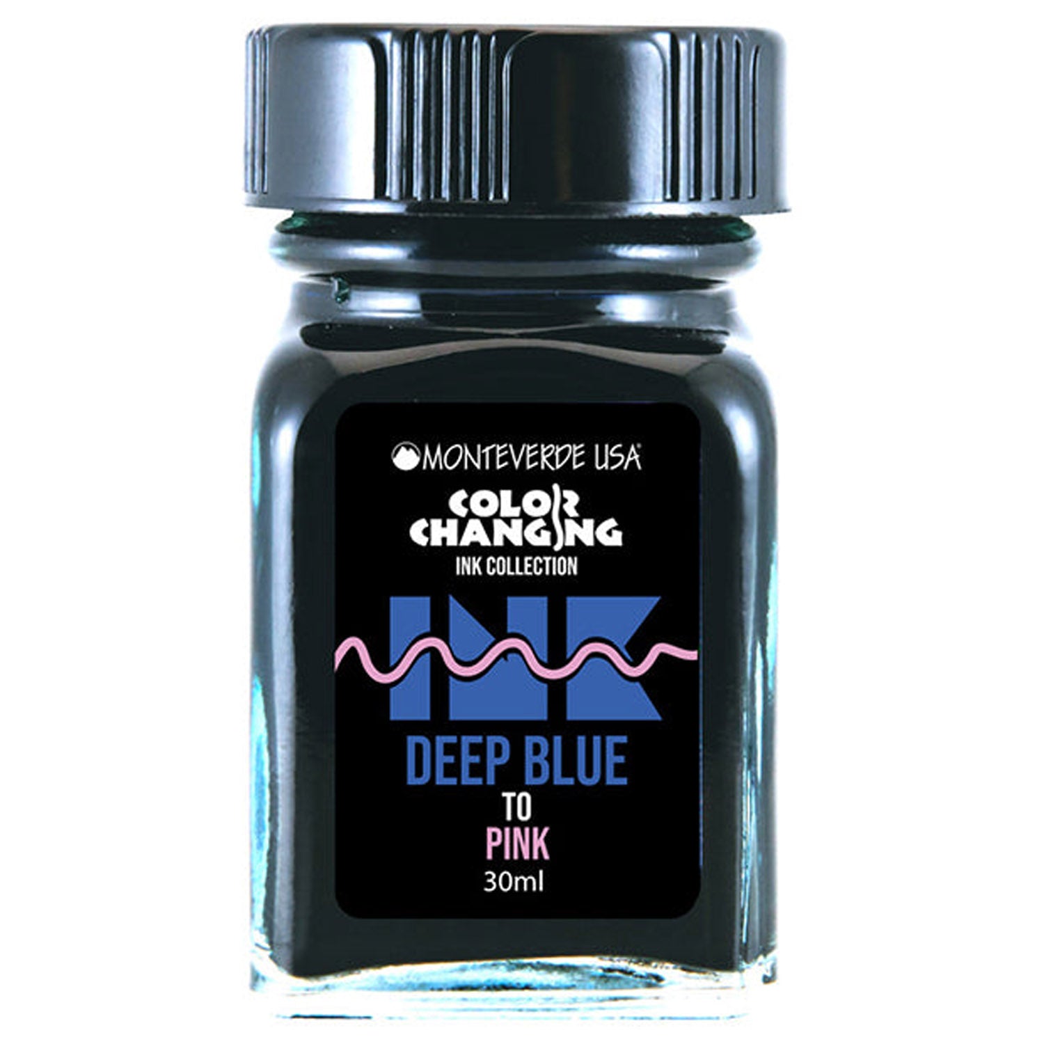 Monteverde Color Changing Ink Bottle + Changer Set (Deep Blue to Pink - 30 ML) G310DBP