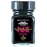 Monteverde Color Changing Ink Bottle + Changer Set (Fuchsia to Yellow - 30 ML) G310FY