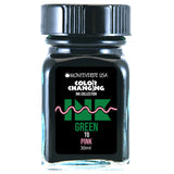 Monteverde Color Changing Ink Bottle + Changer Set (Green to Pink - 30 ML) G310GP