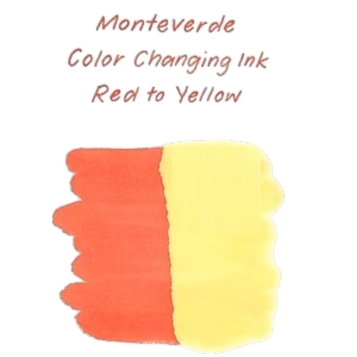 Monteverde Color Changing Ink Bottle + Changer Set (Red to Yellow - 30 ML) G310RY