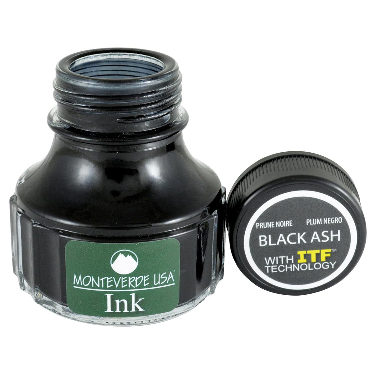 Monteverde Core Ink Bottle (Black Ash - 90 ML) G308BK