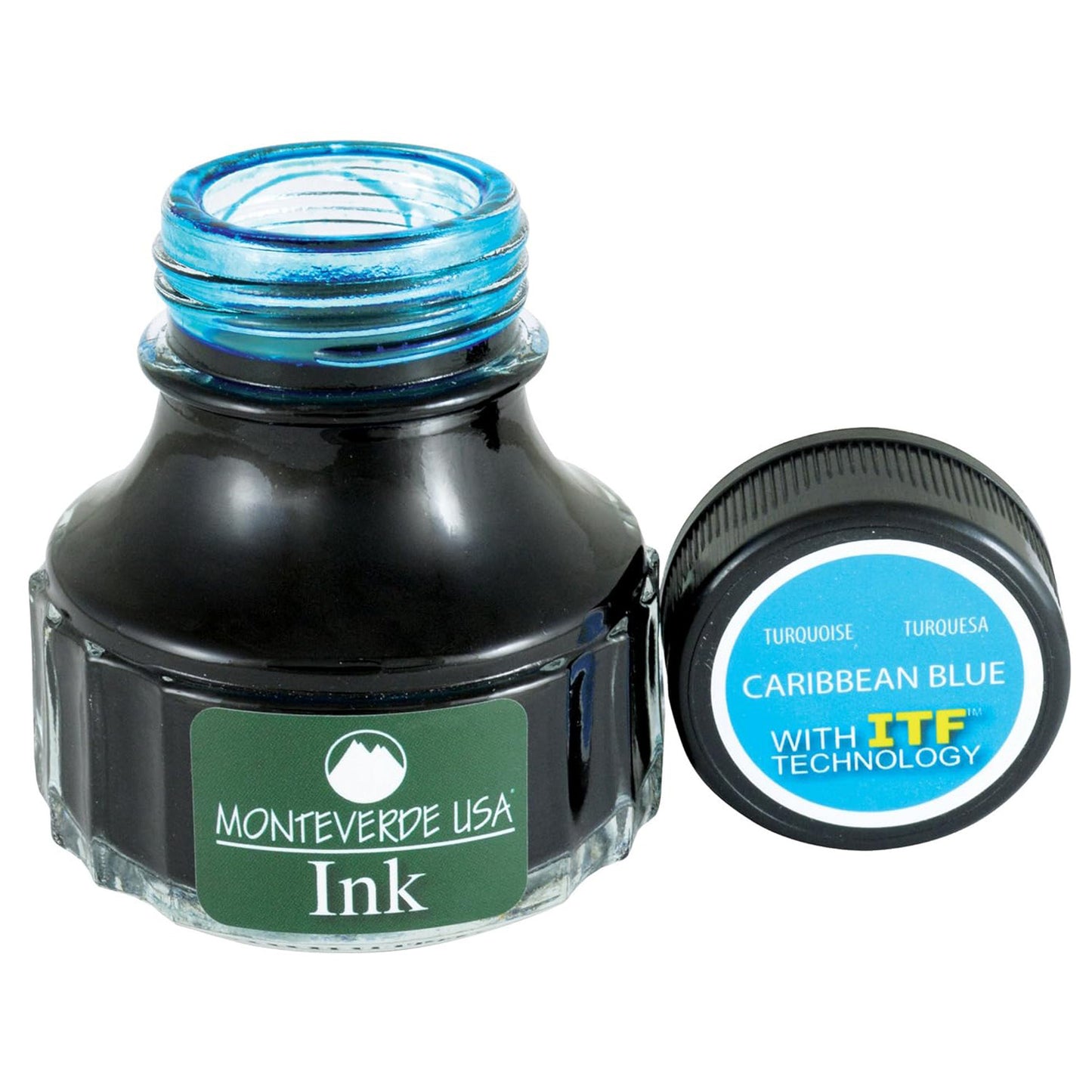 Monteverde Core Ink Bottle (Caribbean Blue - 90 ML) G308TQ