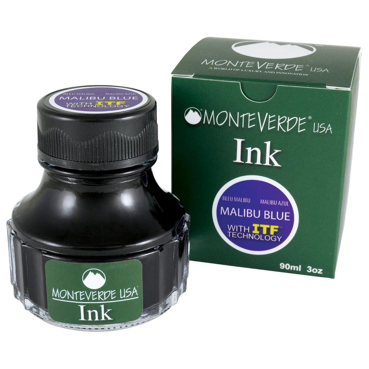 Monteverde Core Ink Bottle (Malibu Blue - 90 ML) G308BU