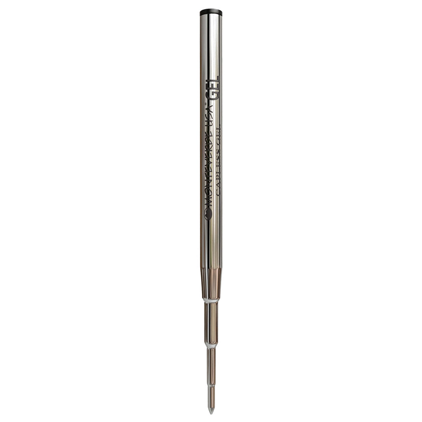 Monteverde Capless Ballpoint Pen Gel Refill (to fit Montblanc - Black - Pack of 2)